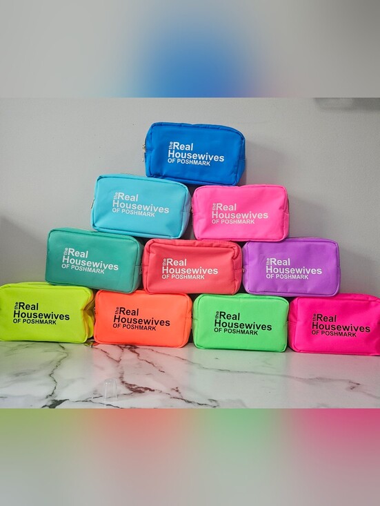 Hand Crafted Handbags - "The Real Housewives Of Poshmark" Nylon Cosmetic Pouch w/ Zipper (PICK 1)